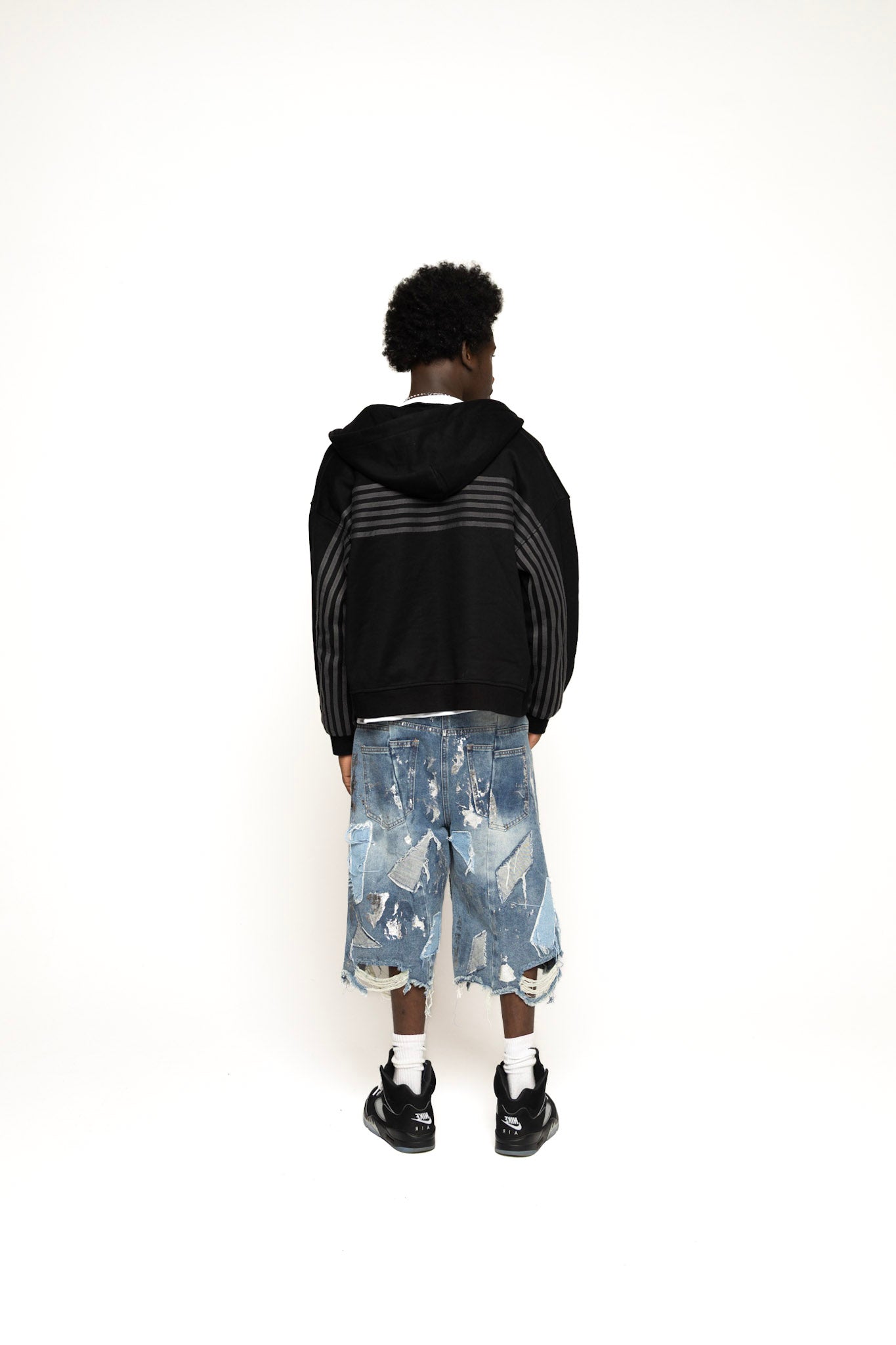 Bleu Static Jorts