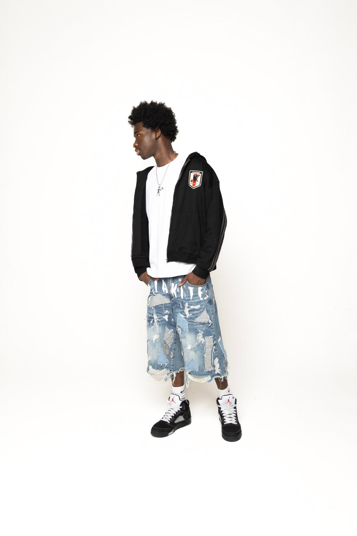 Bleu Static Jorts